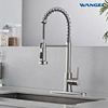 Hot and cold kitchen faucets